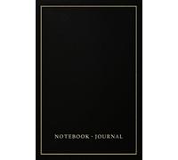 Black & Gold Notebook - Elegant Writing Journal: Softcover, 6×9 Inches, 120 College-Ruled Pages, Professional Notebook for Work, School, and Personal Use