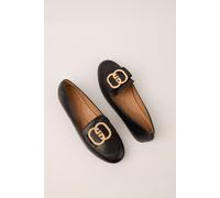 Black Gold Ring Detail Loafers Blue Vanilla Black 6