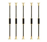 Black & Gold Stair Baluster Posts - 55 Pack Stylish Metal Safety Railing for Level & Slope Staircases Ideal for Hotels Villas & Offices Prevent Falls with Elegant Design