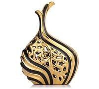 Black Gold Vase Premium Wedding Decor Pampas Grass Modern Tall Floor for Living Room Dining Room Entryway