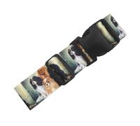 Black Golden Cavalier King Charles Spaniel, Adjustable Luggage Straps for Suitcases Packing Belts Travel Accessories