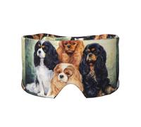 Black Golden Cavalier King Charles Spaniel, Full Eye Covers Light Blocking Eye Mask Sleep Eye and Ear Muffs