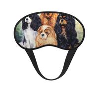 Black Golden Cavalier King Charles Spaniel, Full Eye Covers Light Blocking Eye Masks Blackout Sleep Eye Muffs