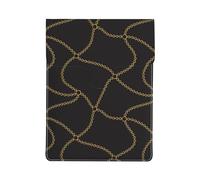 Black Golden Chains Chain, PU Leather Laptop Sleeve, Notebook Bag Laptop Case Sleeve Tablet Briefcase