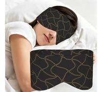 Black Golden Chains Chain, Sleep Mask for Home Travel, Full Eye Covers Light Blocking Eye Mask Sleep Eye and Ear Muffs