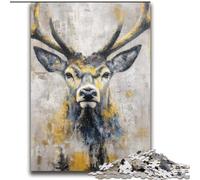 Black Golden Deer Jigsaw Puzzles for Adults Teenagers Jigsaws Puzzle, Perfect for Game Nights, Colorful Toy for Home Gift (70x100cm)