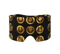 Black Golden Horseshoe, Full Eye Covers Light Blocking Eye Mask Sleep Eye and Ear Muffs