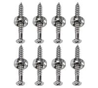 Black/Golden/Silver Guitar Neck Joint Ferrules Bushing With Screws Guitar Accessories For Electric Pack Of 8Pcs Enhancer Screws