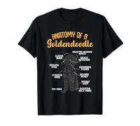 Black Goldendoodle Anatomy Of A Goldendoodle T-Shirt