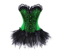 Black Gothic Dress for Women Halloween Steampunk Renaissance Corset Skirt Dress Gothic Burlesque Corsets Costumes Court Ball Shapewear Dresses Lace Bow Tie Retro Medieval Patchwork Short Skirt