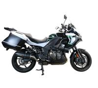 Black GPR Exhaust Muffler Furore Evo4 Nero Appr Kawasaki Versys 1000 2021 2024