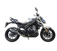 Black GPR Exhaust Muffler Furore Evo4 Nero Approved Voge Brivido 500 R 2021 2023