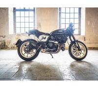 Black GPR Exhaust Muffler Furore Evo4 Poppy Cata Ducati Scrambler 800 2017 2020