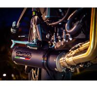 Black GPR Full System Exhaust M3 Black Titan Cata Triumph Tiger Sp 660 2022 2023