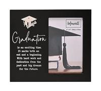 Black Graduation Photo Frame 4' x 6' with 3D Cap and Scroll
