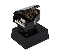 Black Grand Piano Music Instrument Miniature Replica on Stand, Size 3.5 x in. by Broadway Gift