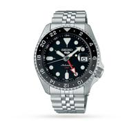 Seiko 5 Men's Stainless Steel Automatic GMT SKX Re-Interpretatio Black