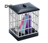 (black gray) Cell Phone Jail Lock Box with Keys Mobile Prison Cell Phone Cage for Classroom Family Self-Discipline Tool