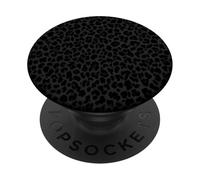 Black Gray Cheetah Print Leopard Skin Pattern PopSockets Adhesive PopGrip