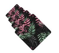 Black green leaves Car Air Freshener Cards for Women Men 4 Pack Cute Car Accessories Long Lasting Scent Car Diffuser Hanging Auto Aromatherapy Tablets Car Fresheners Gifts