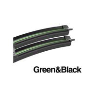 (Black-Green, Model Y 2020-2023) Wiper LHD Front Wiper Blades For Tesla Model Y Windshield Windscreen Clean Window Car Rain Brushes 26"+19"