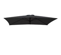 (Black) Greenbay Replacement Fabric Garden Parasol Canopy Cover for 3X2m 6 Arm Parasol