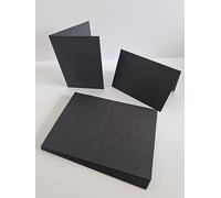 Black Greeting Card Blanks 300gsm A7 x 25 Pack CL036