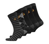 (BLACK/ GREY/ CHARCOAL MARL, 7-11) Brave Soul Combo 5 Pack Socks