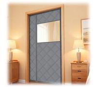 Black Grey Coffee Magnetic Thermal Insulated Door Curtain 31.5" X 80" 35.4" X 81" 59" X 86" Insulation Doors Cover Warm Partition Blanket to Keep Cold Air Out(Gray,W100XH210CM)