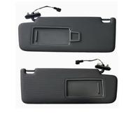 Black Grey Front Sun Visor Panel For VW For Golf 5 Golf 6 2009-2014 | With Makeup Mirror Sunshield For Passat B6 B7 Baiqimv(1 Pair Black)