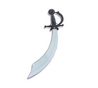 Bristol Novelty BA149 Pirate Cutlass Grey Blade | Gray Accessory, Unisex-Adult, Black, One Size