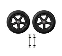Black Grey Solid Wheelchair Wheels Heavy Duty Wheelchair Front Casters 1 Pair Wheelchair Walker Replacement Wheels Easy Installation