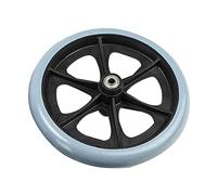 Black Grey Solid Wheelchair Wheels Heavy Duty Wheelchair Front Casters 1 Pair Wheelchair Walker Replacement Wheels Easy Installation