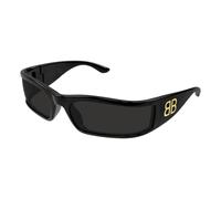 Balenciaga BB0458S 001 Unisex Sunglasses Acetate Black Grey Mask