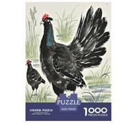 Black Grouse Jigsaw Puzzle for Adults 1000 Pieces Stunning Creativity Animal Challenging Games Brainteasing 100% Recycled Cardboard 70x50cm/1000pcs