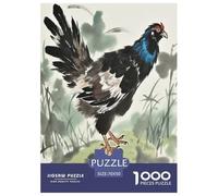 Black Grouse Jigsaw Puzzle Kids Age 12 Years Up 1000 Piece Fun Animal Challenging Games Puzzle Educational 100% Recycled Cardboard 70x50cm/1000pcs