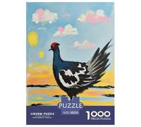 Black Grouse Jigsaw Puzzle Kids Age 12 Years Up 1000 Piece Fun Animal Challenging Games Puzzle Educational 100% Recycled Cardboard 38x26cm/1000pcs