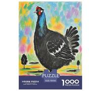 Black Grouse Jigsaw Puzzle Kids Age 12 Years Up 1000 Piece Premium Box Packaging Animal Challenging Games Puzzle Educational 100% Recycled Cardboard 70x50cm/1000pcs