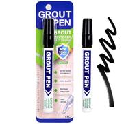 Black Grout Pen for Tiles, Tile Paint for Bathroom & Kitchen, Grout Paint to Restore Tile Grout on Wall and Floor