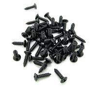 Black Guitar Bass Pickguard Screws For ST TL SG LP Guitar Pack of 100