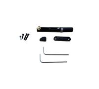 Black Guitar Bridge Part Set Including Various Component for Simple Installation on Single Coil Guitars Bridge Replacement