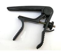 Black guitar capo alloy lever action for acoustic folk or classical guitar steel or nylon strings