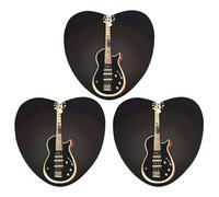 Black Guitar Car Air Freshener, 3 Pcs Love form Hanging Air Freshener Cards, Long Lasting Fragrance Scented Cards for Car, Home, Office White-style