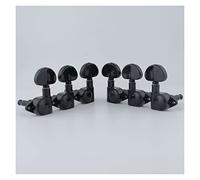 Black Guitar Machine Heads 3R3L Sealed Tuners Tuning Key Pegs With Big Handle Guitar Knobs Tuning Keys