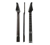 Black Guitar Neck Back Center Headstock Canadian Maple Closed 22 Fret Guitar Neck