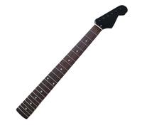 Black Guitar Neck Piece 22 Fret 25.5" Maple Rosewood Fingerboard Replacement