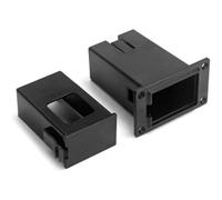 Black Guitar Pickup Battery Box Battery Guitar Case Acoustic Guitar Pickup Parts, Pickup Shell Cover Installed on Guitar Bass with 9V Battery Box, Pickup Covers for EQ 7545R Bass Accessories
