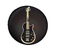 Black Guitar Spare Tire Cover 30 Inch Oxford Wheel Protector Travel Accessories Waterproof Dustproof Tire Covers for RV Jeep SUV Camper