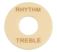 Black Guitar Switch Ring for SG - Rhythm Treble Selector Cover 13mm ID Aluminum Plate(Ivory)
