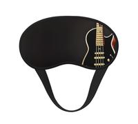 Black Guitar Universal Lightweight Eye Mask: Great for Travel, Office Naps and Shift Work. Provides a Comfortable Sleeping Environment